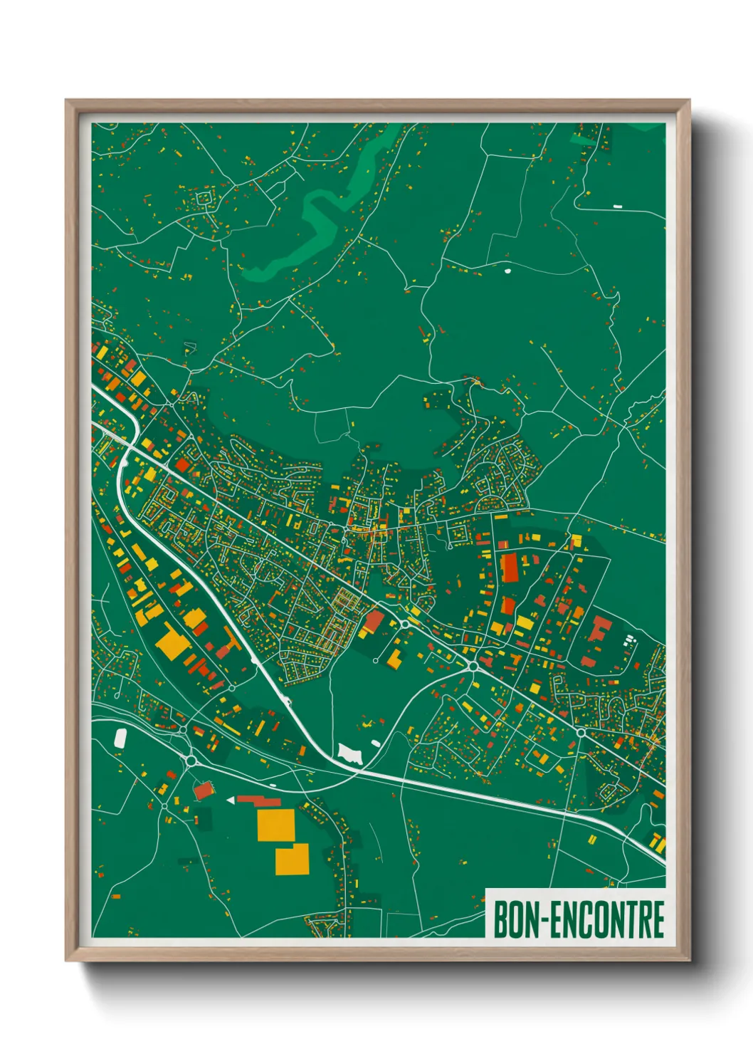 Une affiche de carte sur Bon-Encontre
