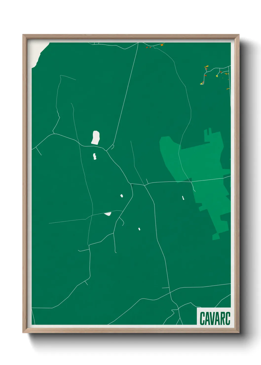 Une affiche de carte sur Cavarc