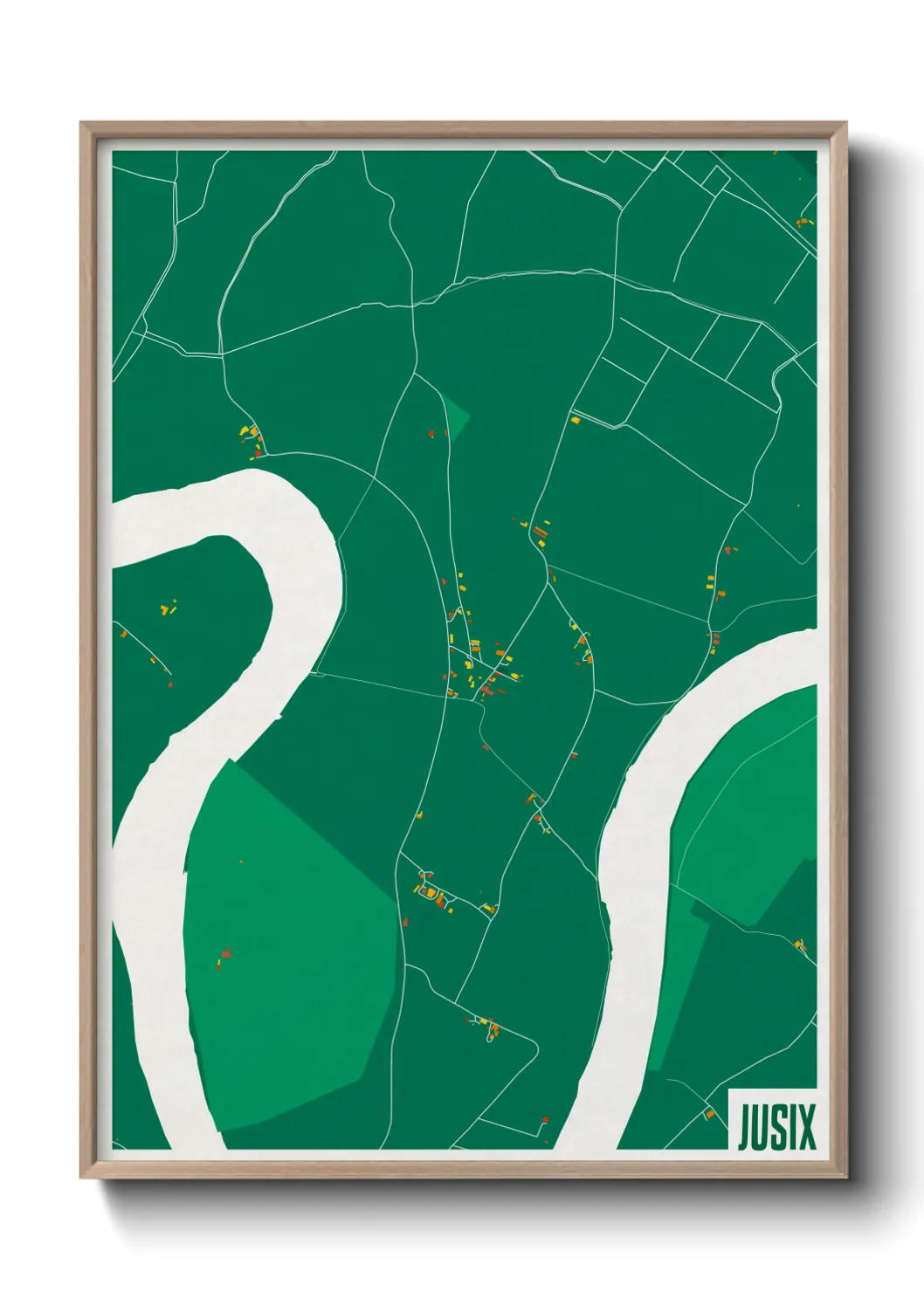 Une affiche de carte sur Jusix