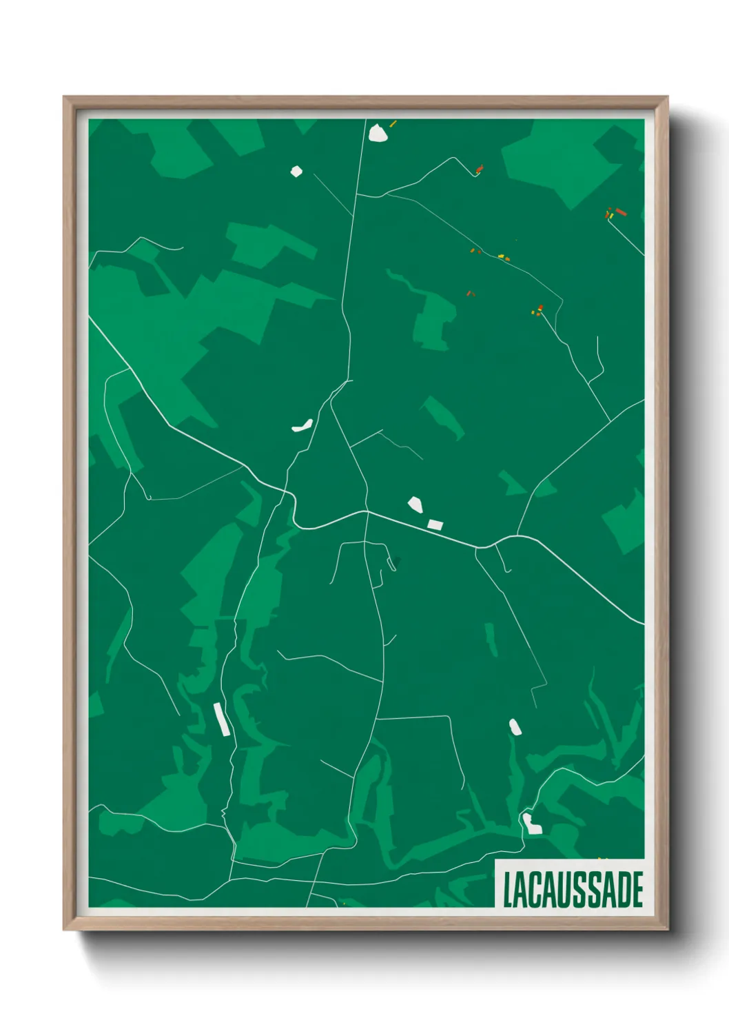 Une affiche de carte sur Lacaussade