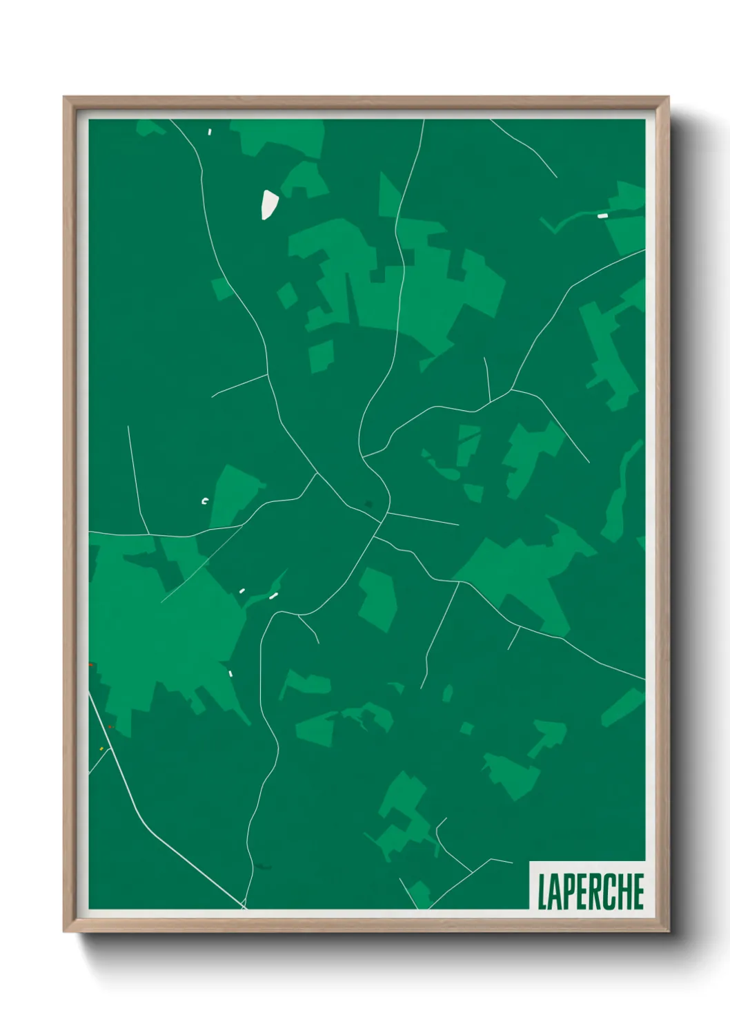 Une affiche de carte sur Laperche