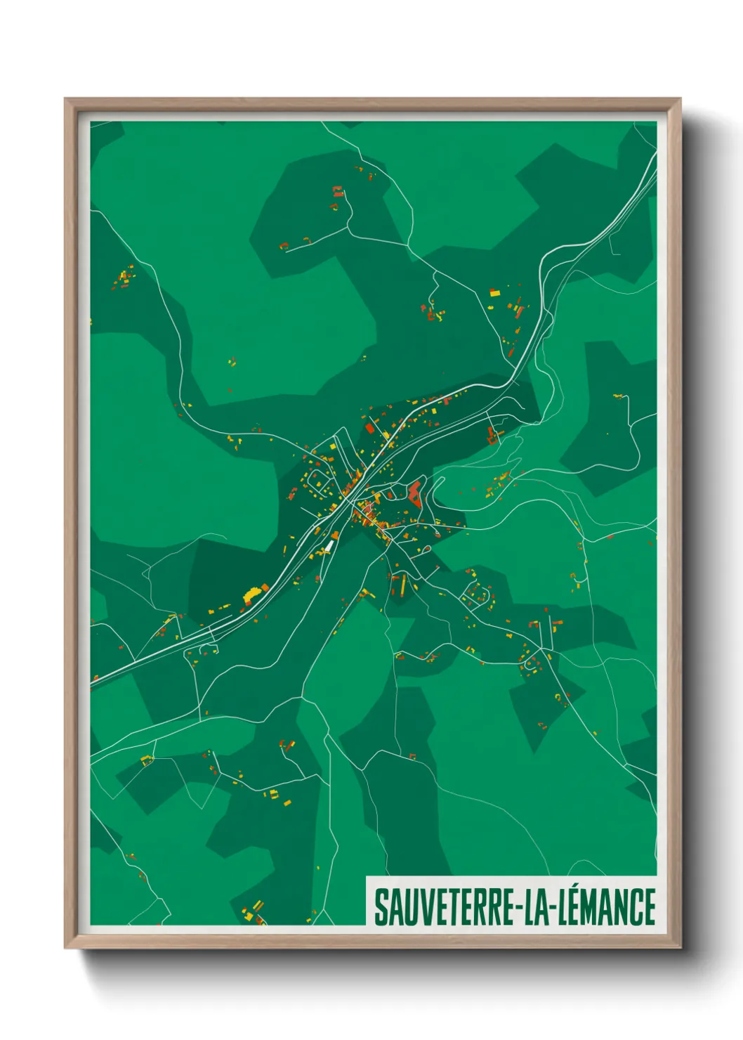 Un poster carteSauveterre-la-Lémance