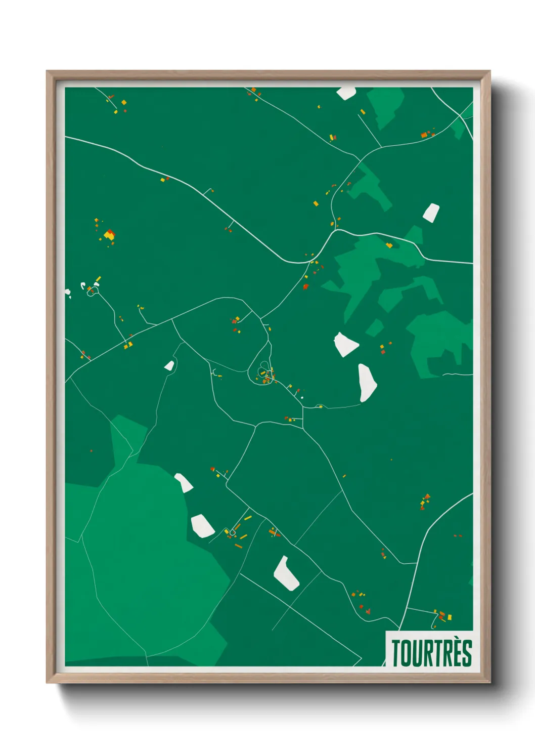 Une affiche de carte sur Tourtrès