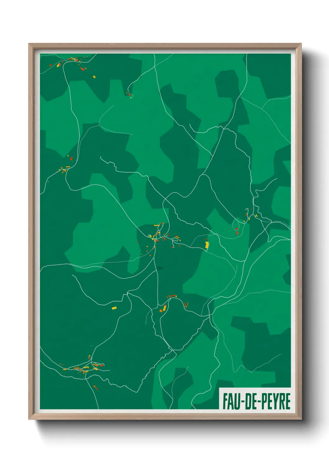 Un poster carteFau-de-Peyre