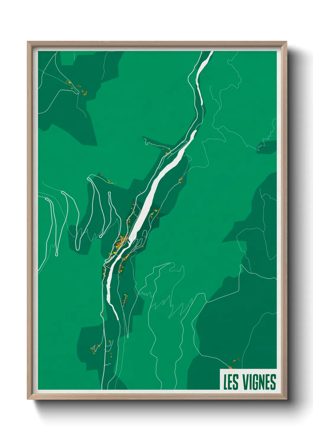 Un poster carteLes Vignes