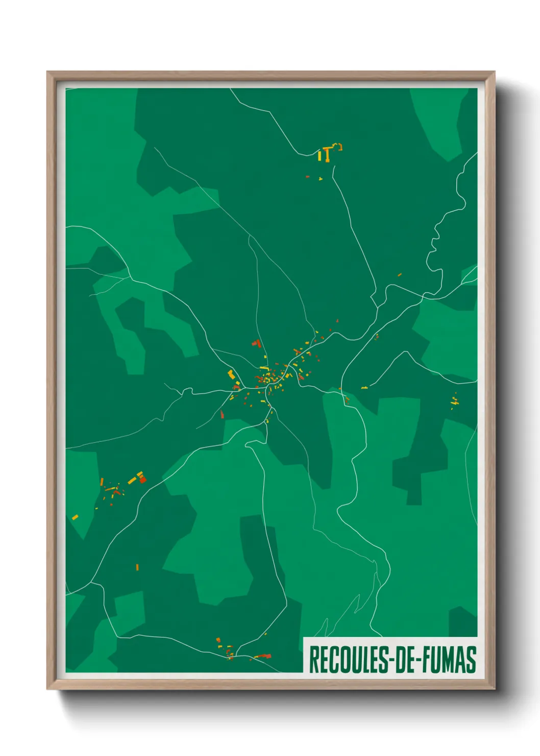 Un poster carteRecoules-de-Fumas