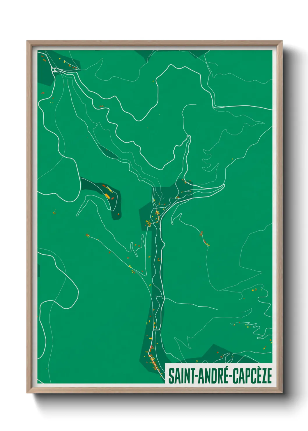 Un poster carteSaint-André-Capcèze