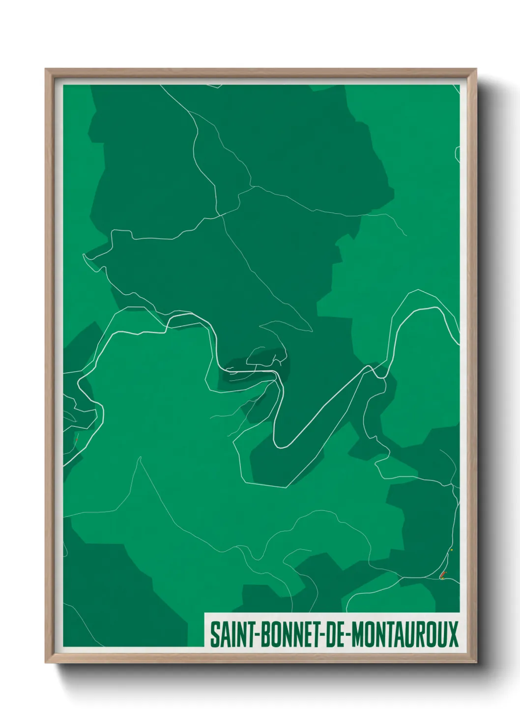 Un poster carteSaint-Bonnet-de-Montauroux