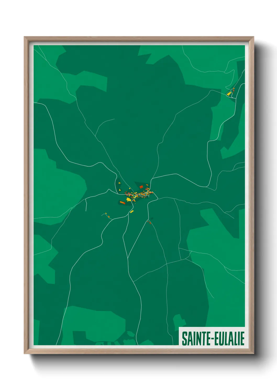 Un poster carteSainte-Eulalie