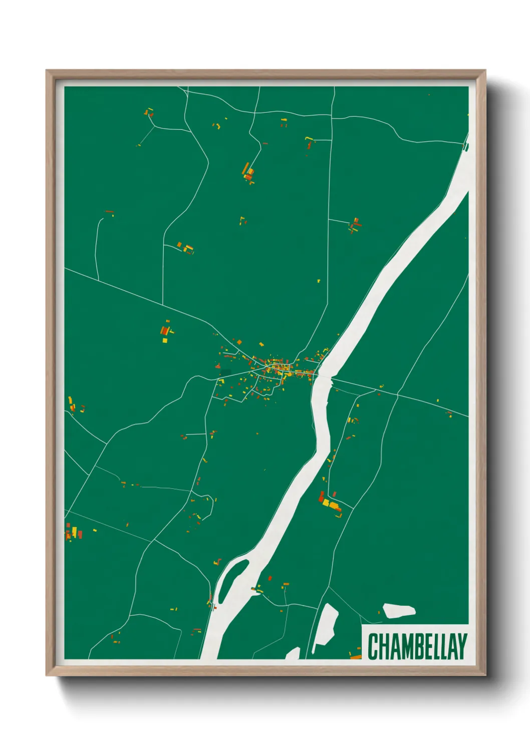 Une affiche de carte sur Chambellay