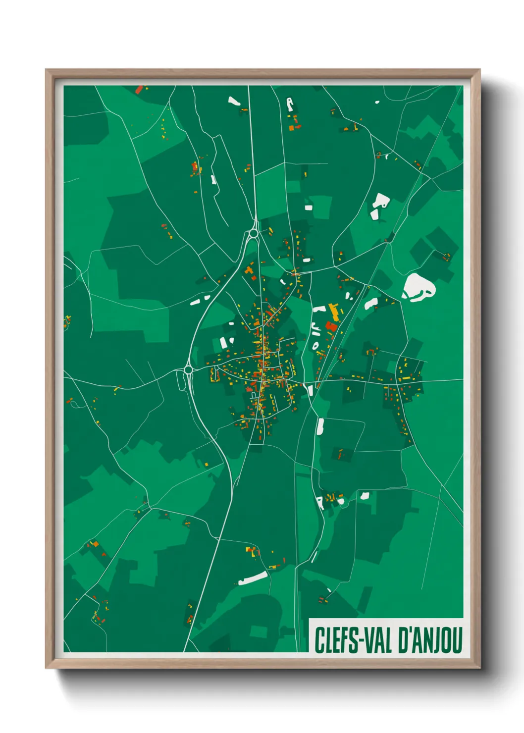 Un poster carteClefs-Val d'Anjou