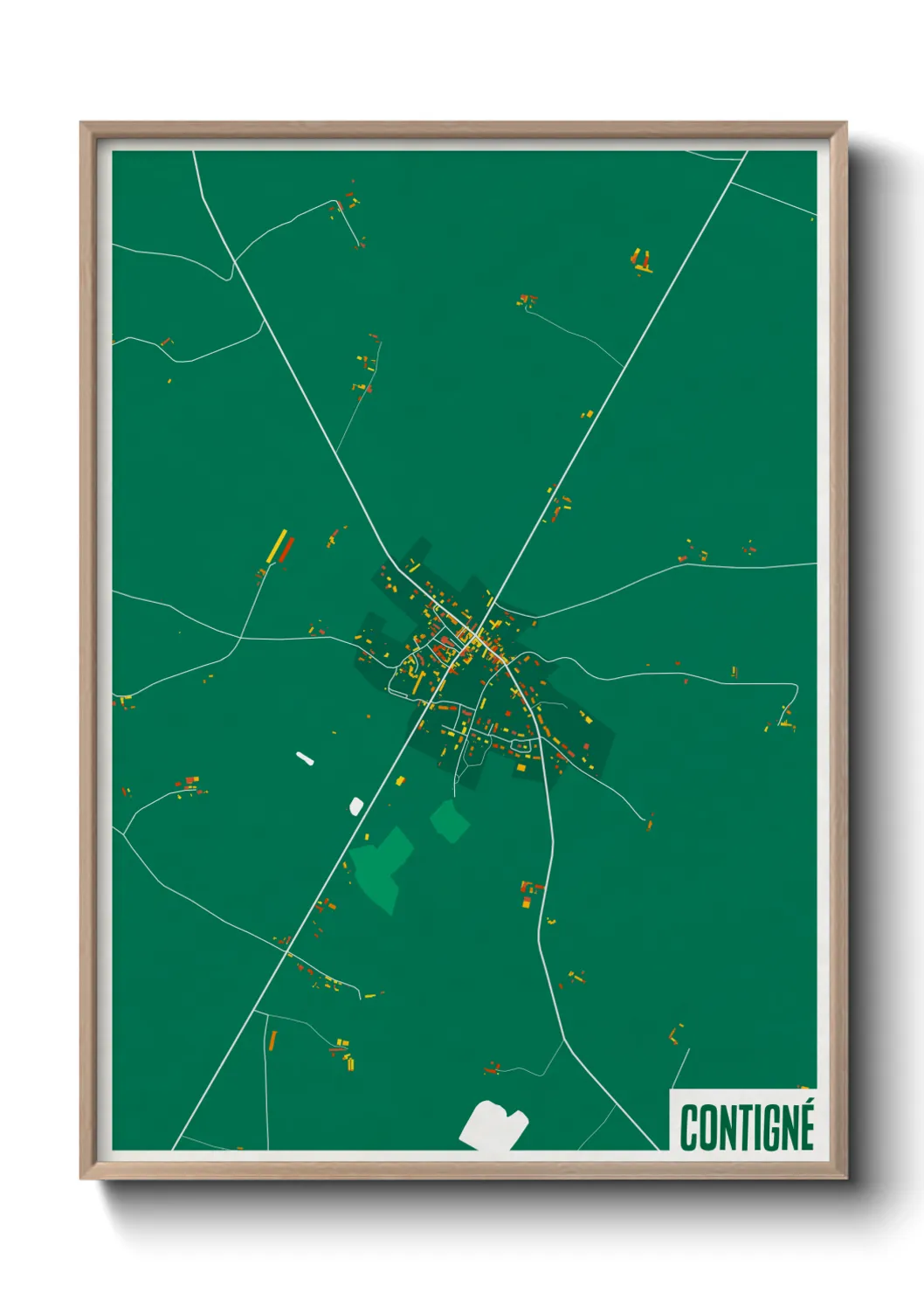 Un poster carteContigné