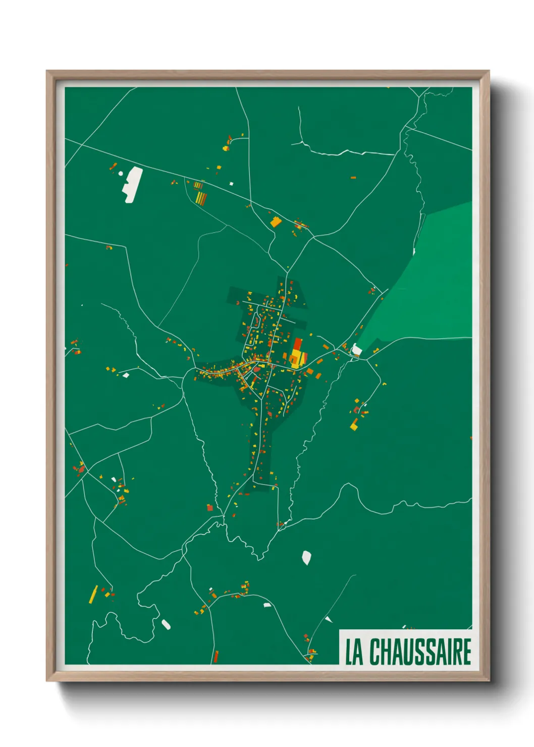 Un poster carteLa Chaussaire