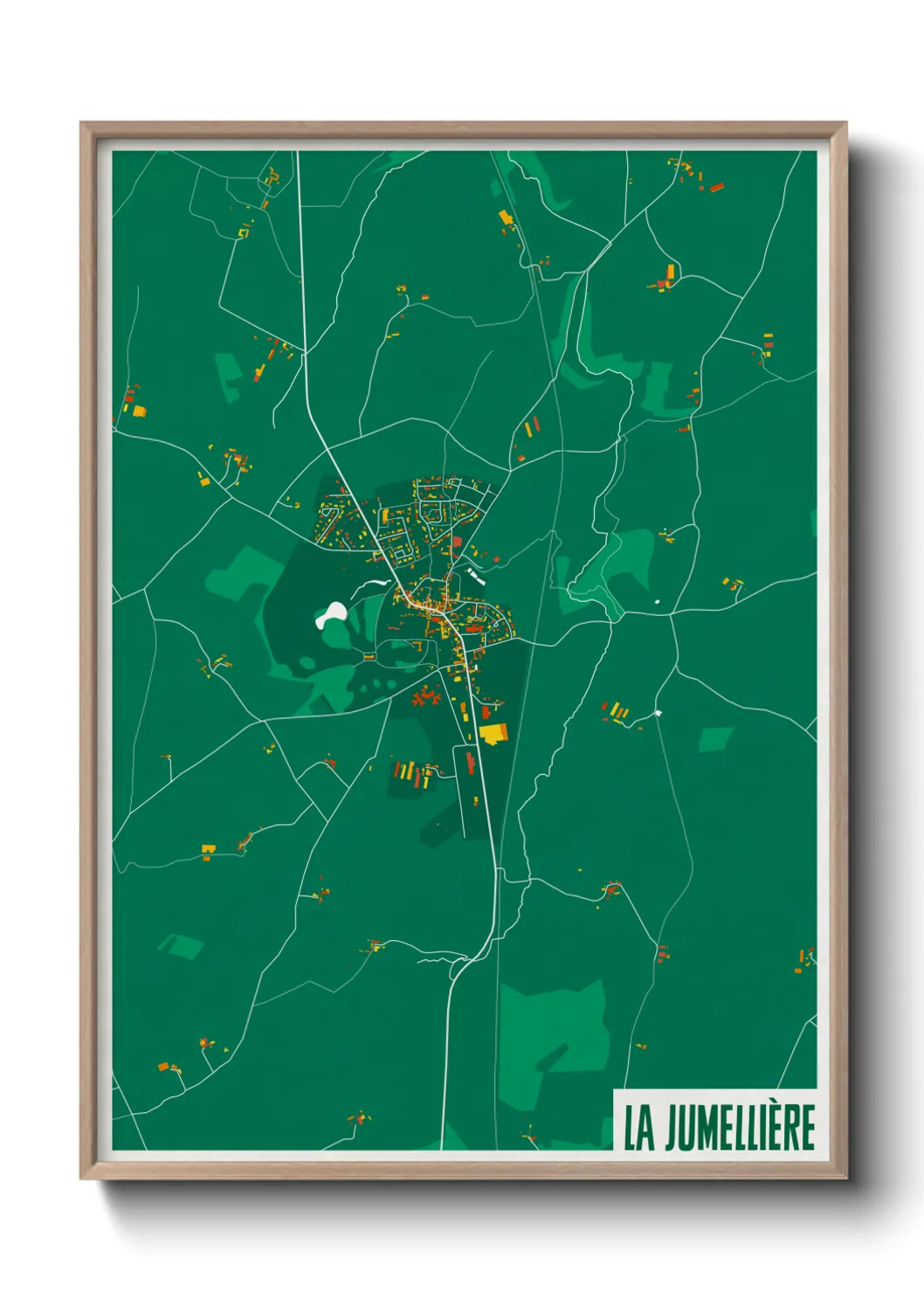 Une affiche de carte sur La Jumellière