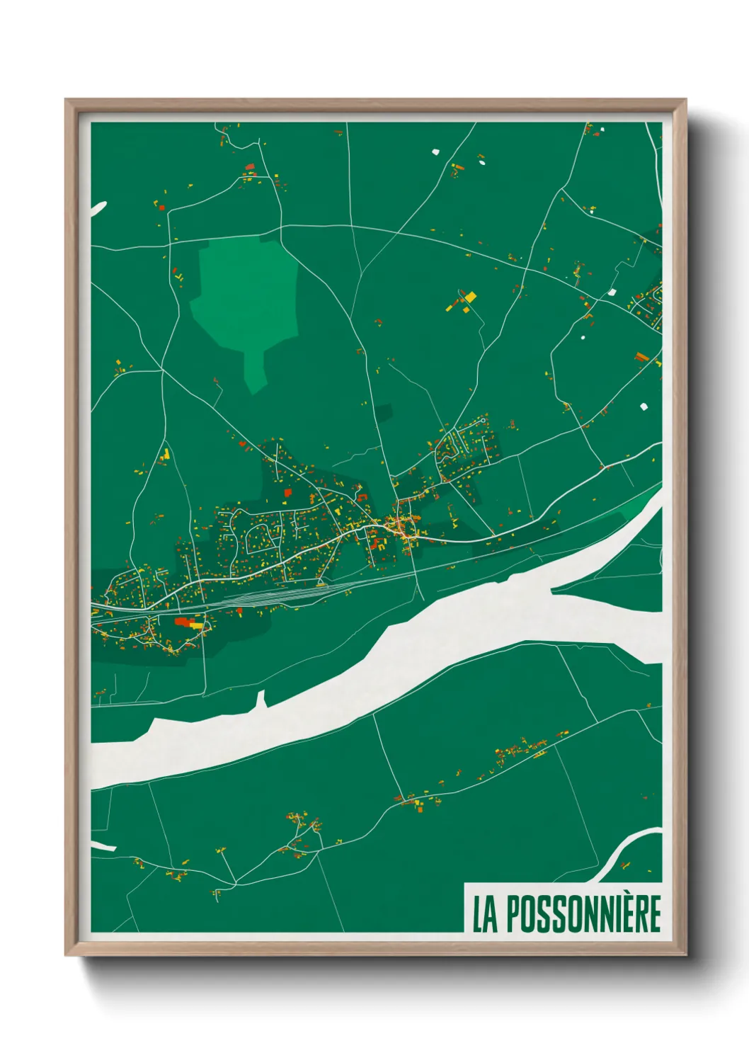 Une affiche de carte sur La Possonnière