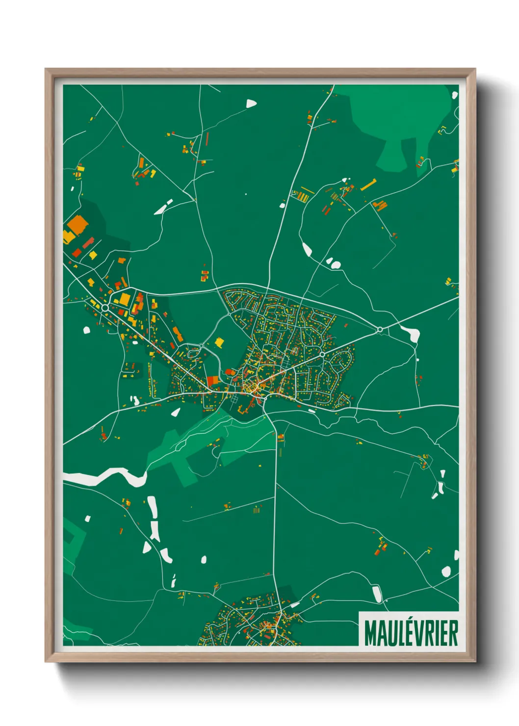 Une affiche de carte sur Maulévrier