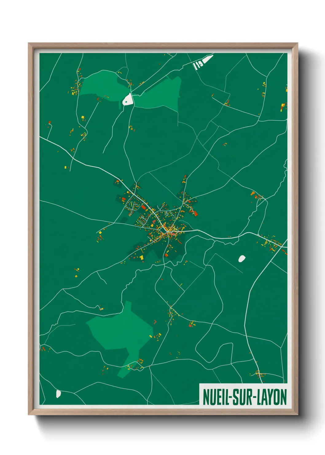 Un poster carteNueil-sur-Layon