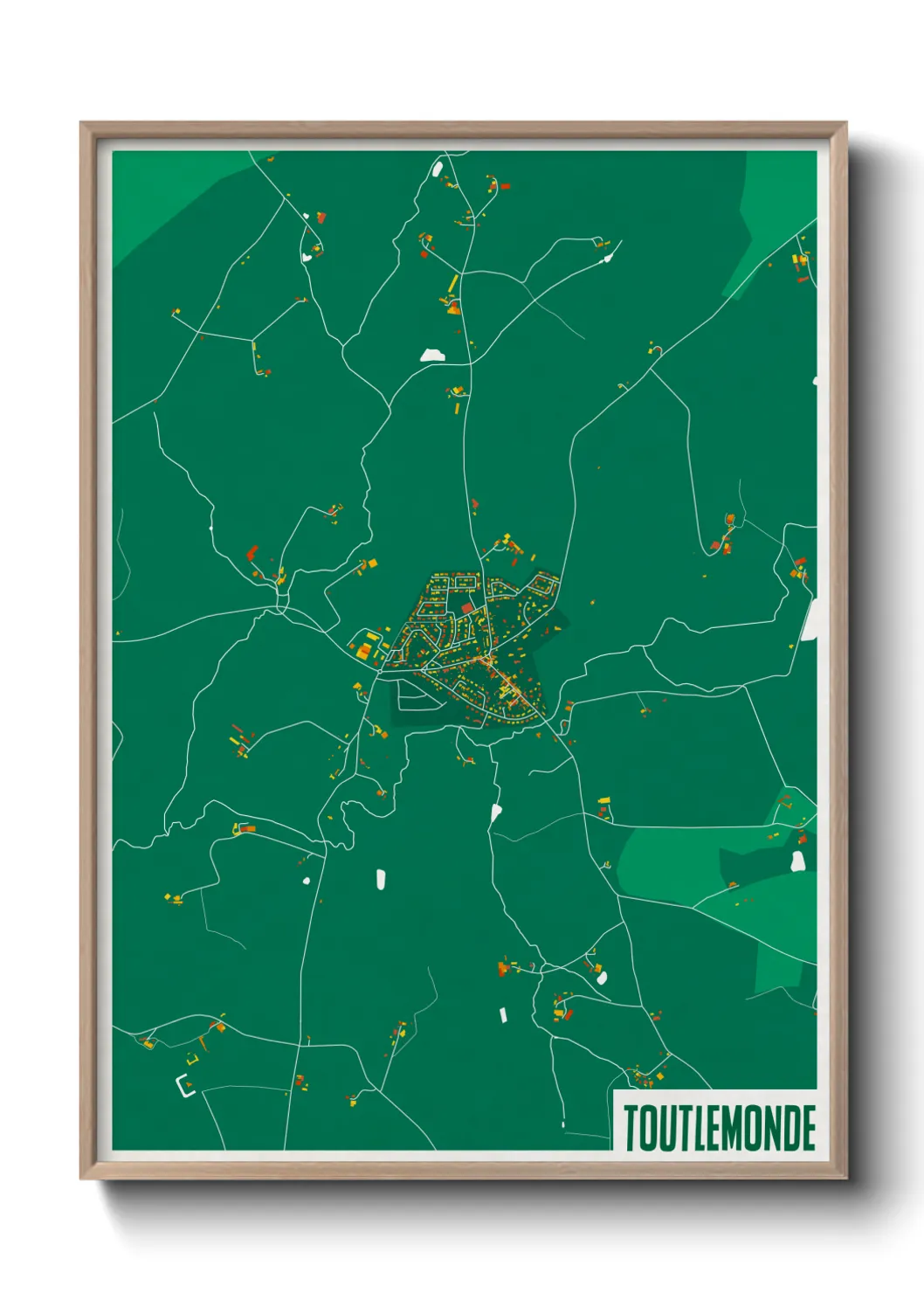 Une affiche de carte sur Toutlemonde