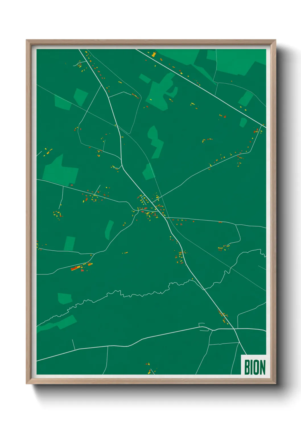 Une affiche de carte sur Bion