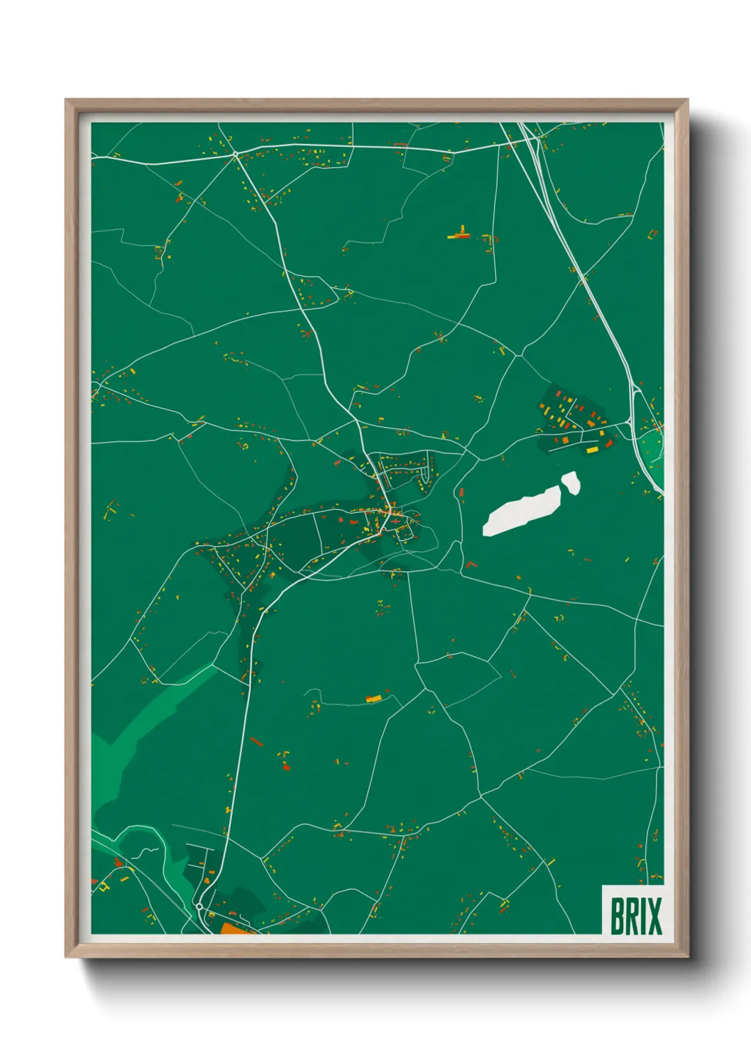 Une affiche de carte sur Brix