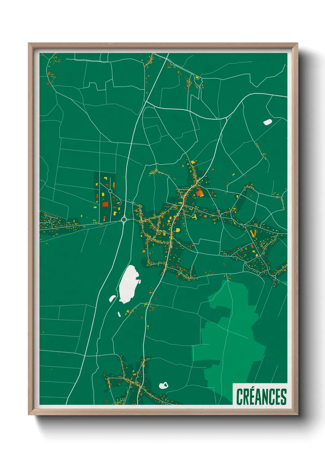 Une affiche de carte sur Créances