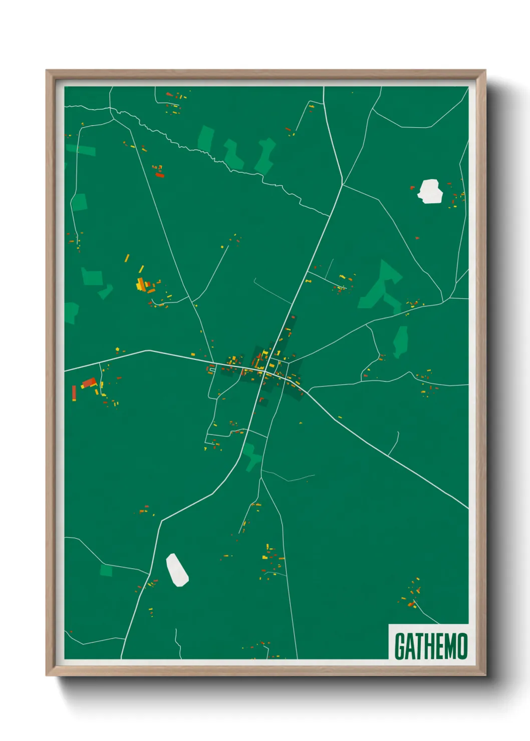 Une affiche de carte sur Gathemo