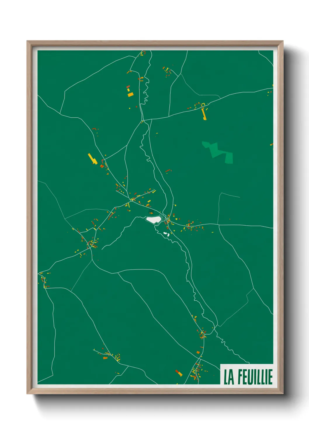 Un poster carteLa Feuillie