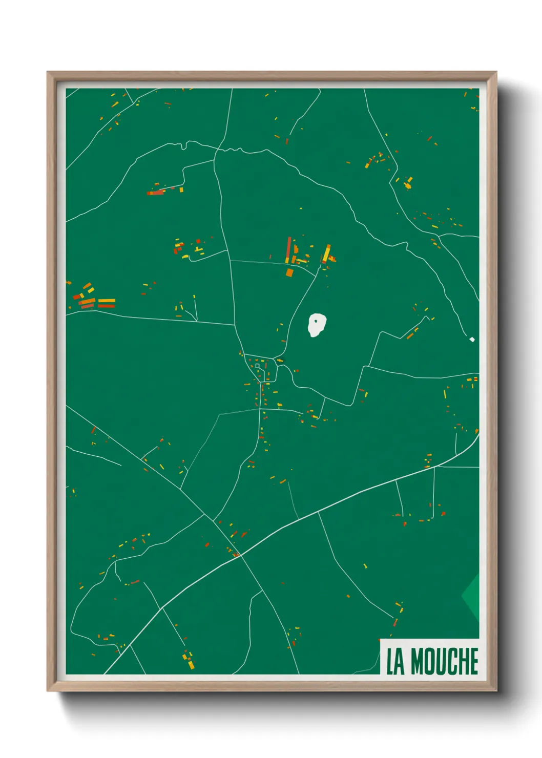 Une affiche de carte sur La Mouche