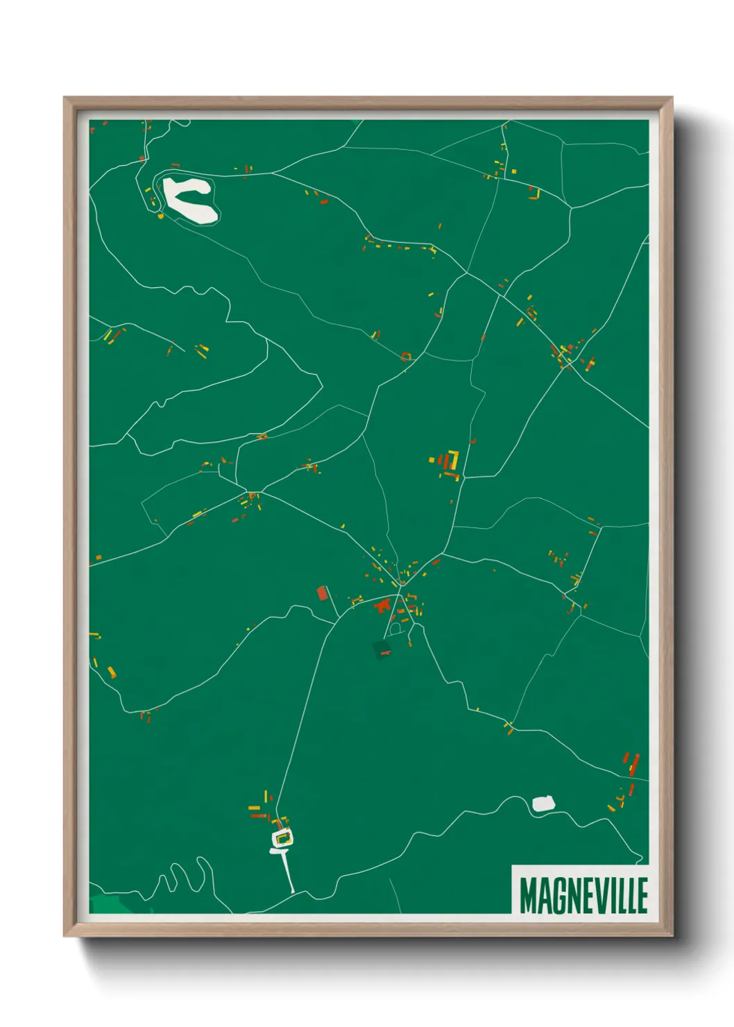 Une affiche de carte sur Magneville