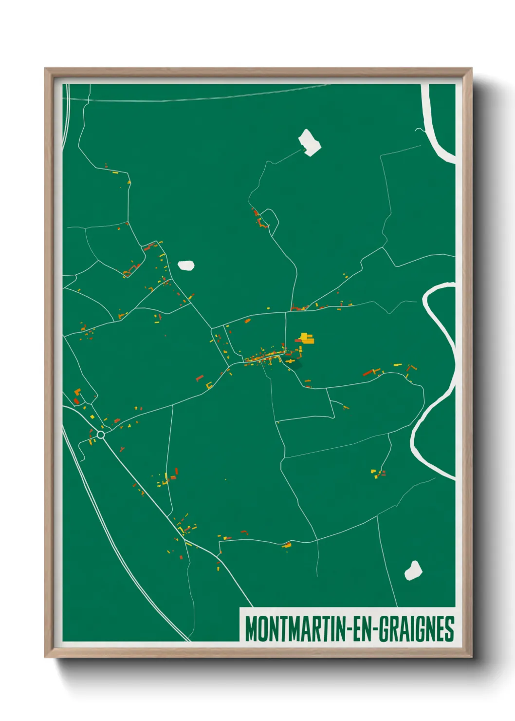 Un poster carteMontmartin-en-Graignes