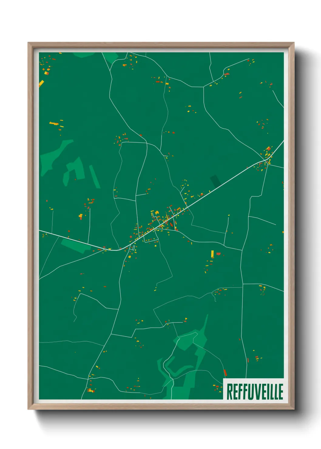 Une affiche de carte sur Reffuveille