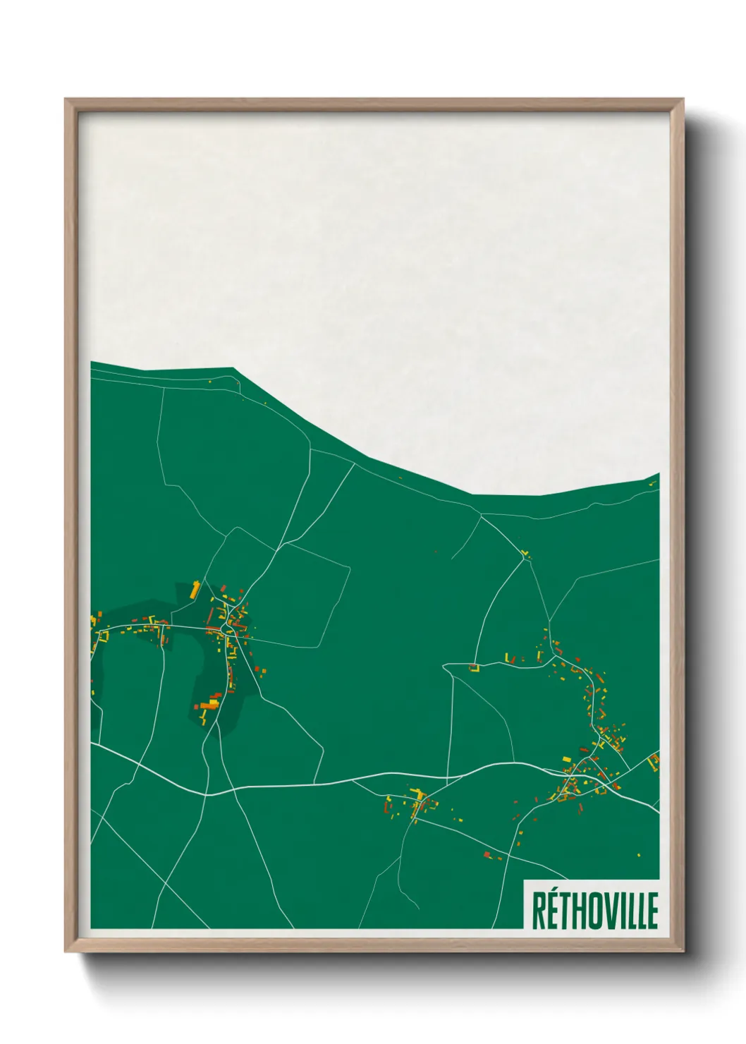 Une affiche de carte sur Réthoville