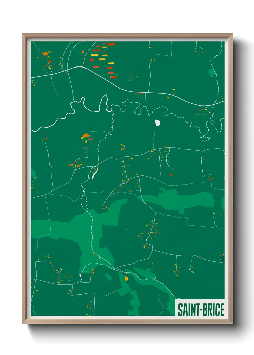 Un poster carteSaint-Brice