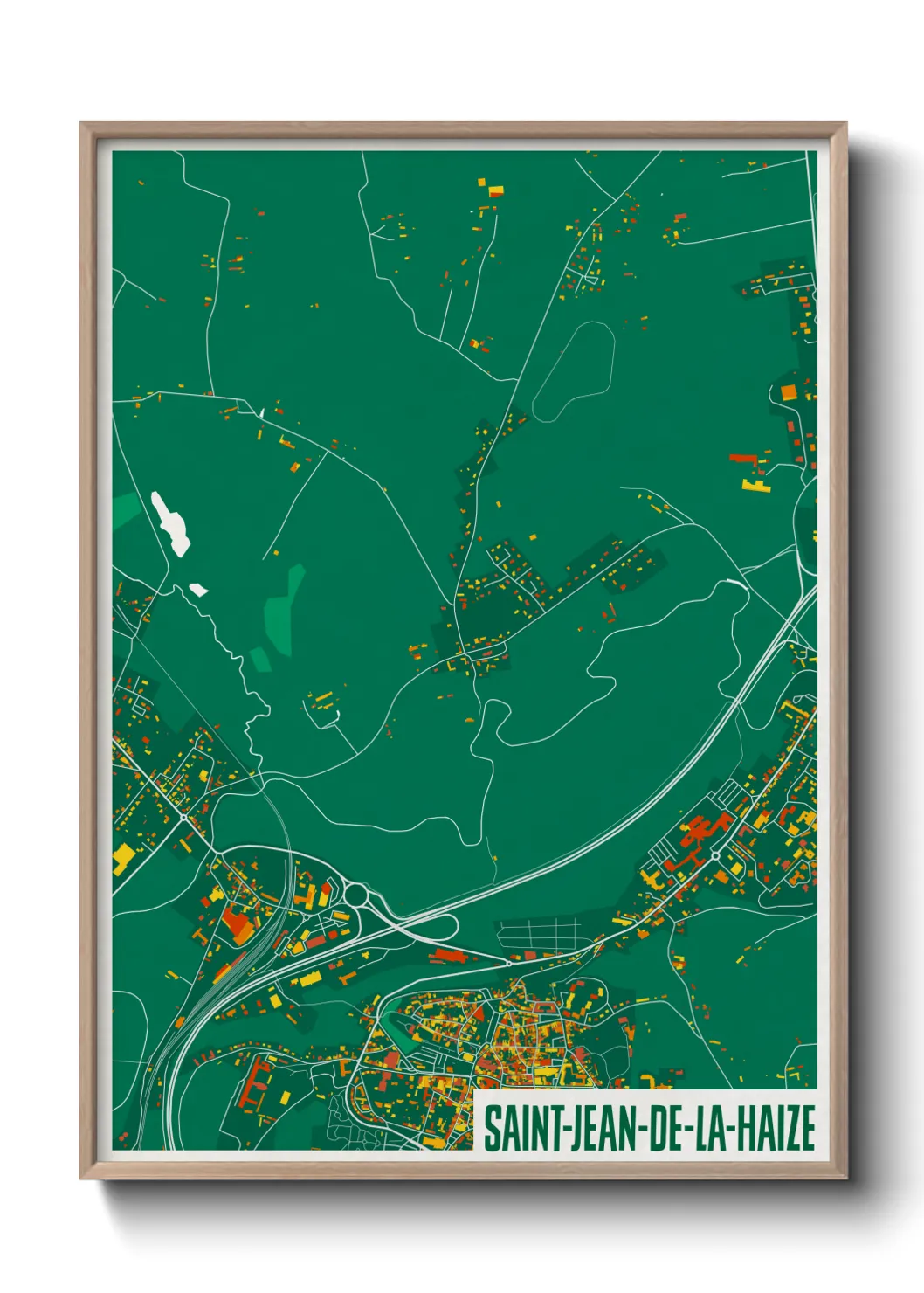 Un poster carteSaint-Jean-de-la-Haize
