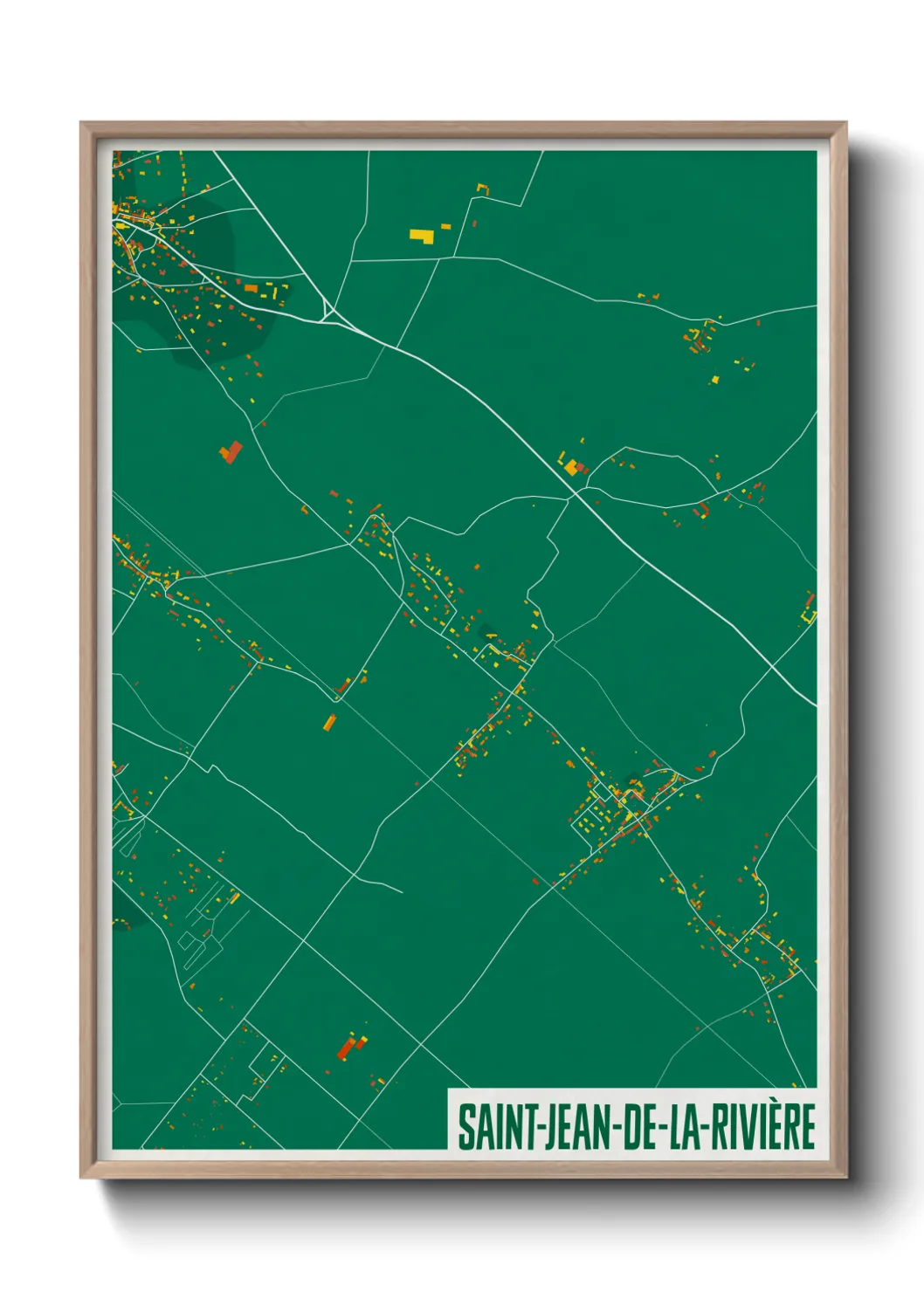 Un poster carteSaint-Jean-de-la-Rivière