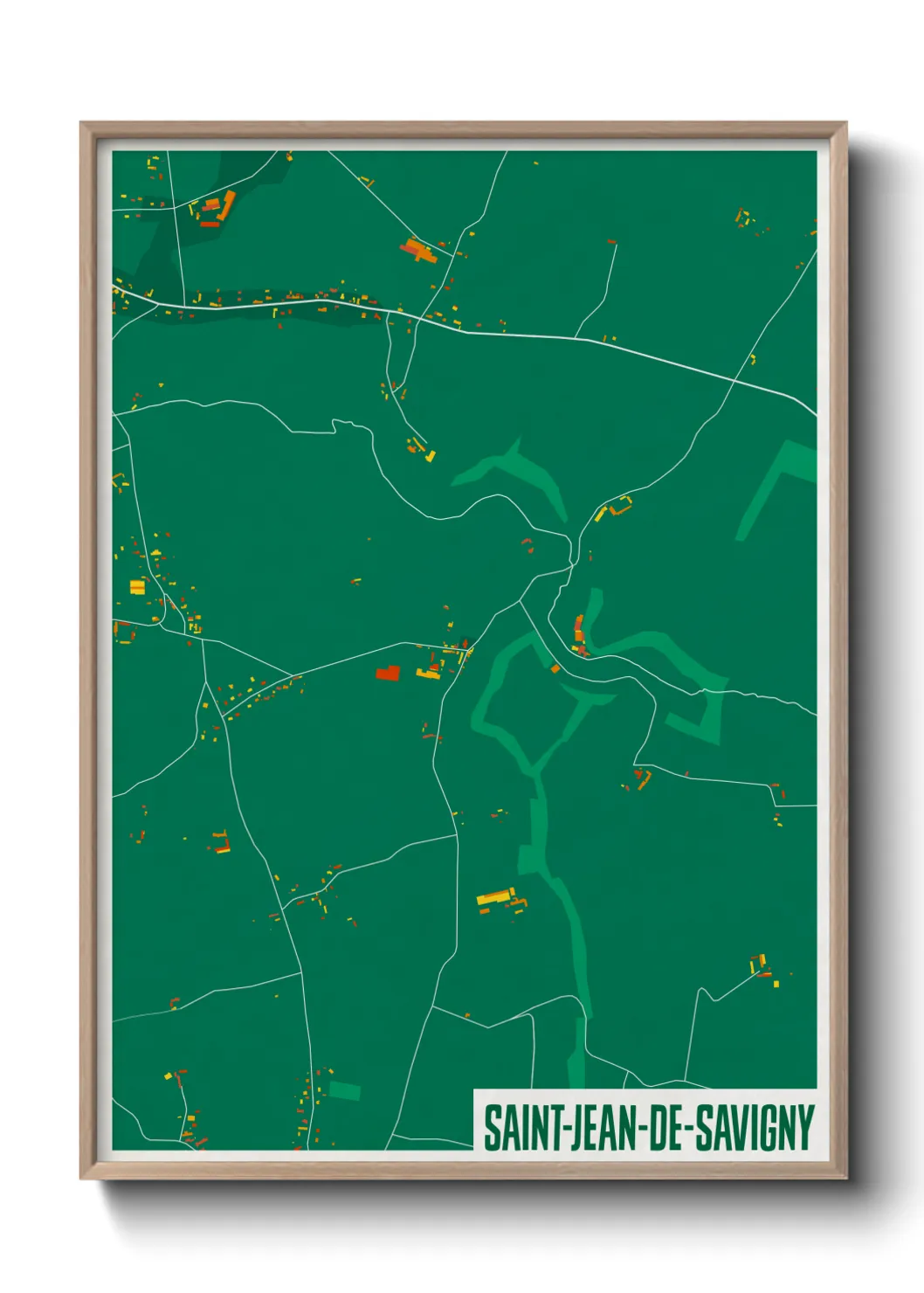 Un poster carteSaint-Jean-de-Savigny