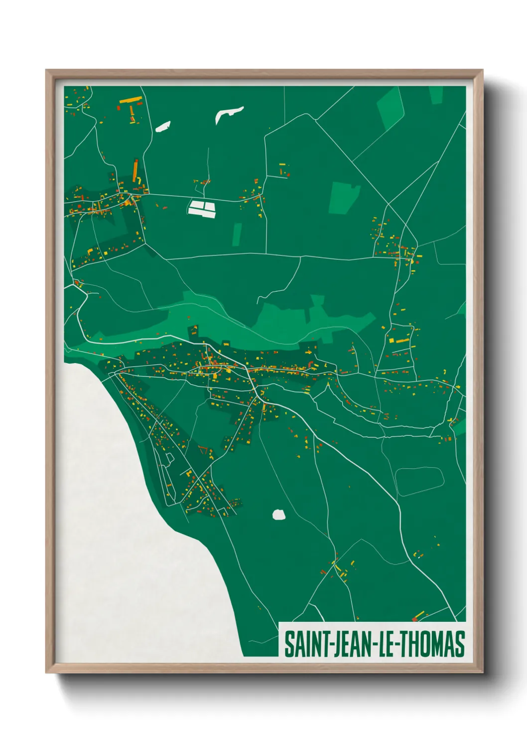 Un poster carteSaint-Jean-le-Thomas