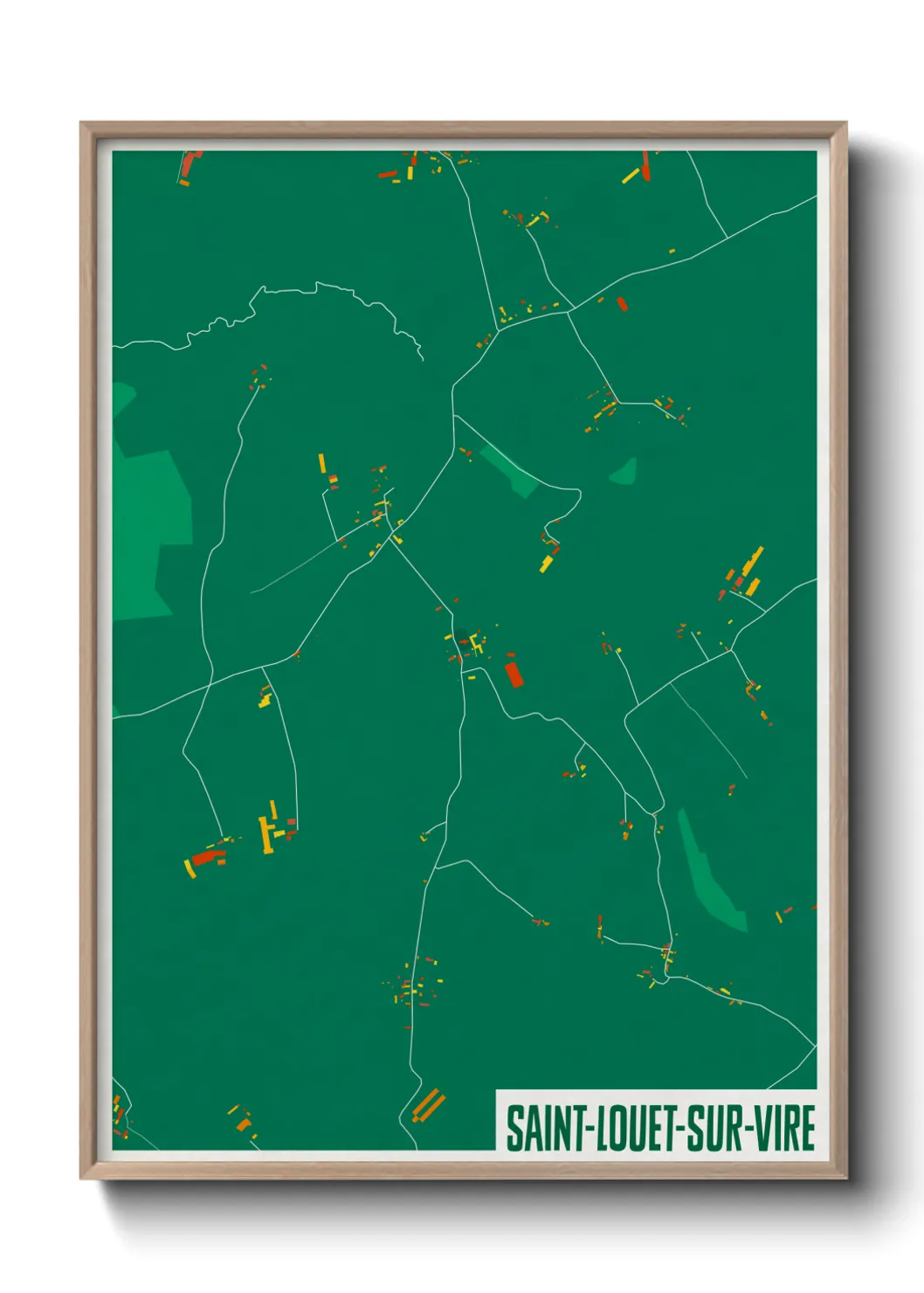 Un poster carteSaint-Louet-sur-Vire
