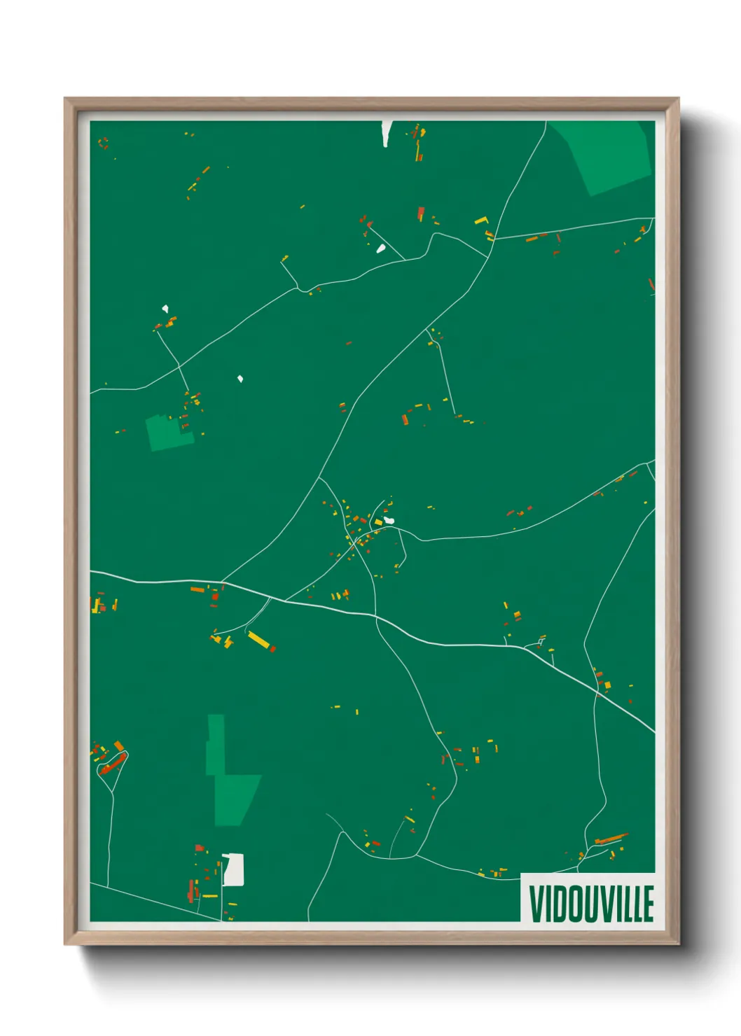 Une affiche de carte sur Vidouville