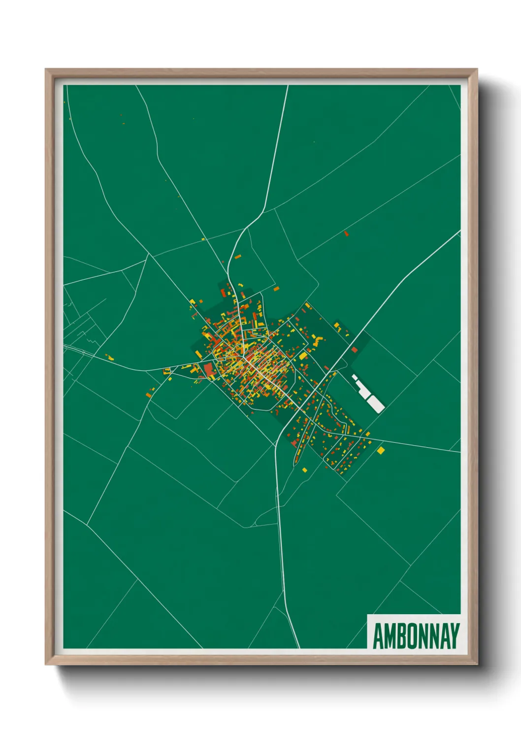Une affiche de carte sur Ambonnay