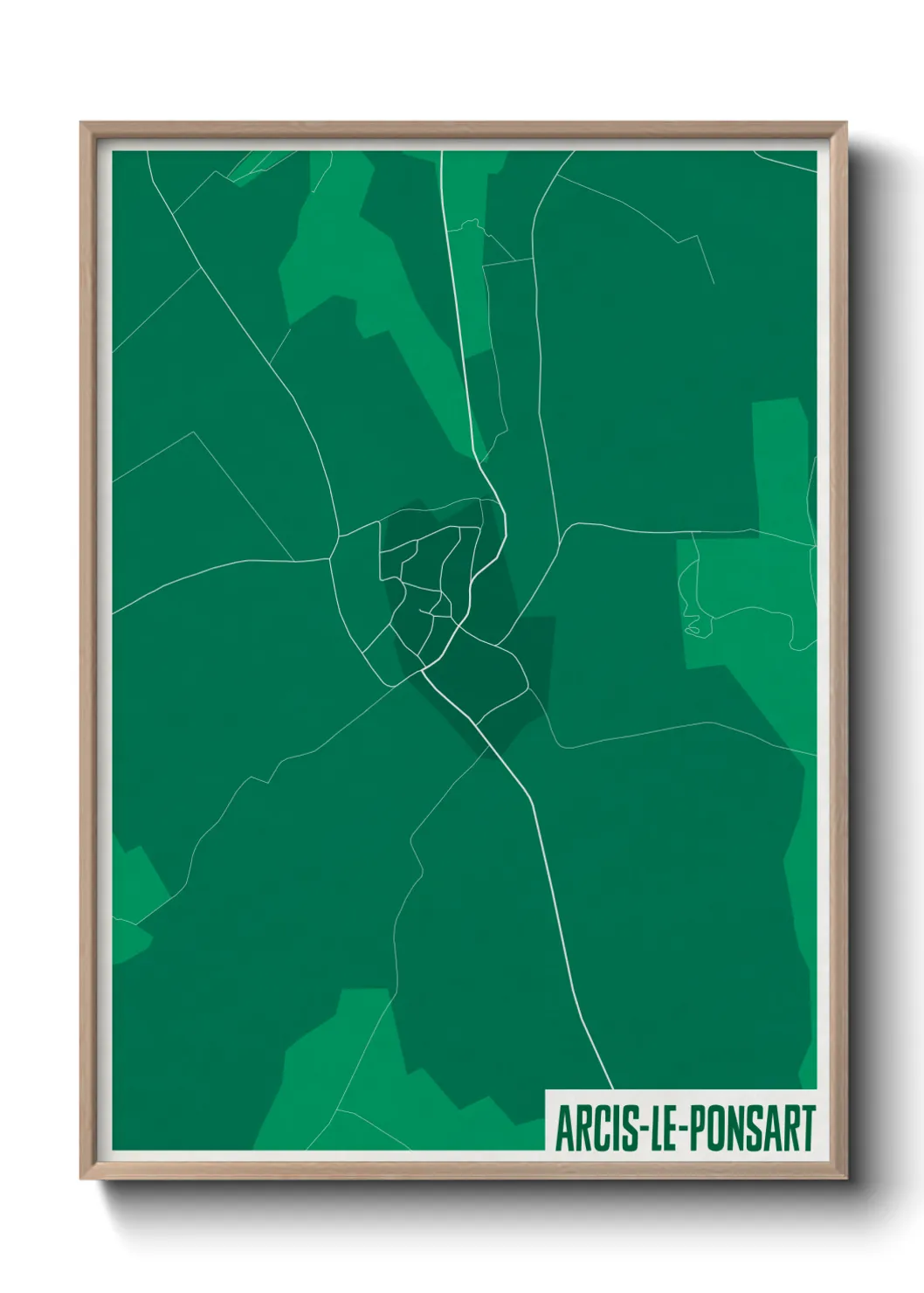 Un poster carteArcis-le-Ponsart