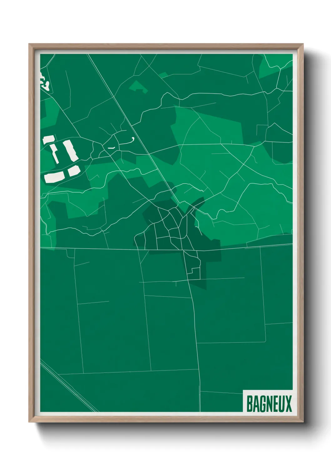 Une affiche de carte sur Bagneux