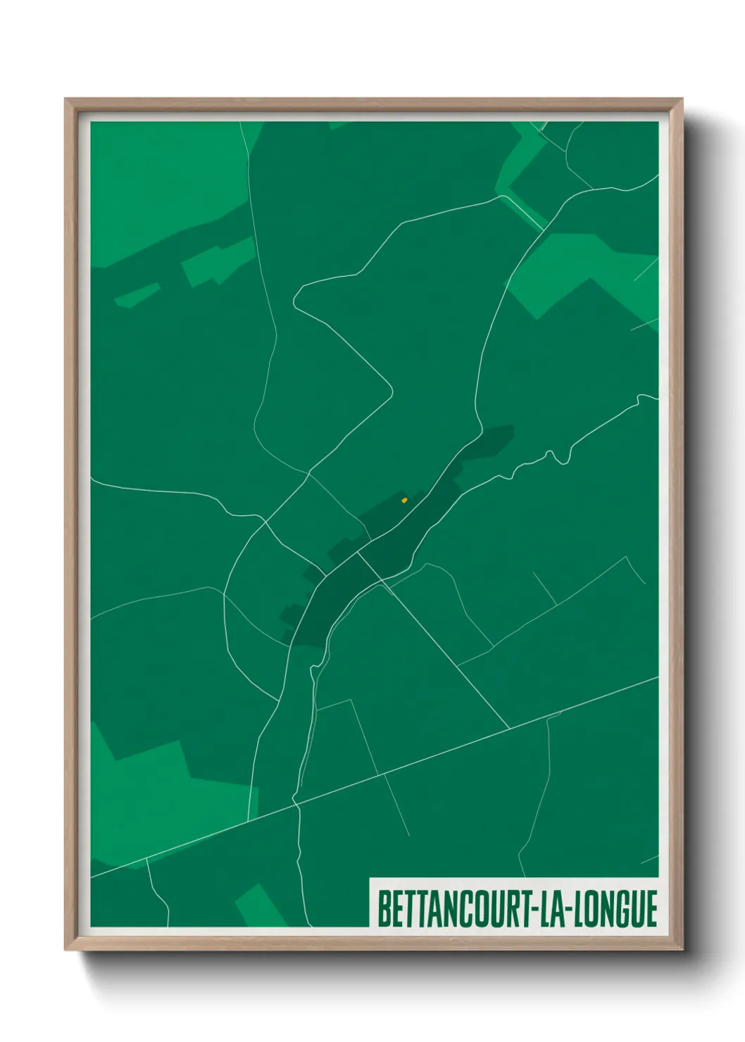 Une affiche de carte sur Bettancourt-la-Longue