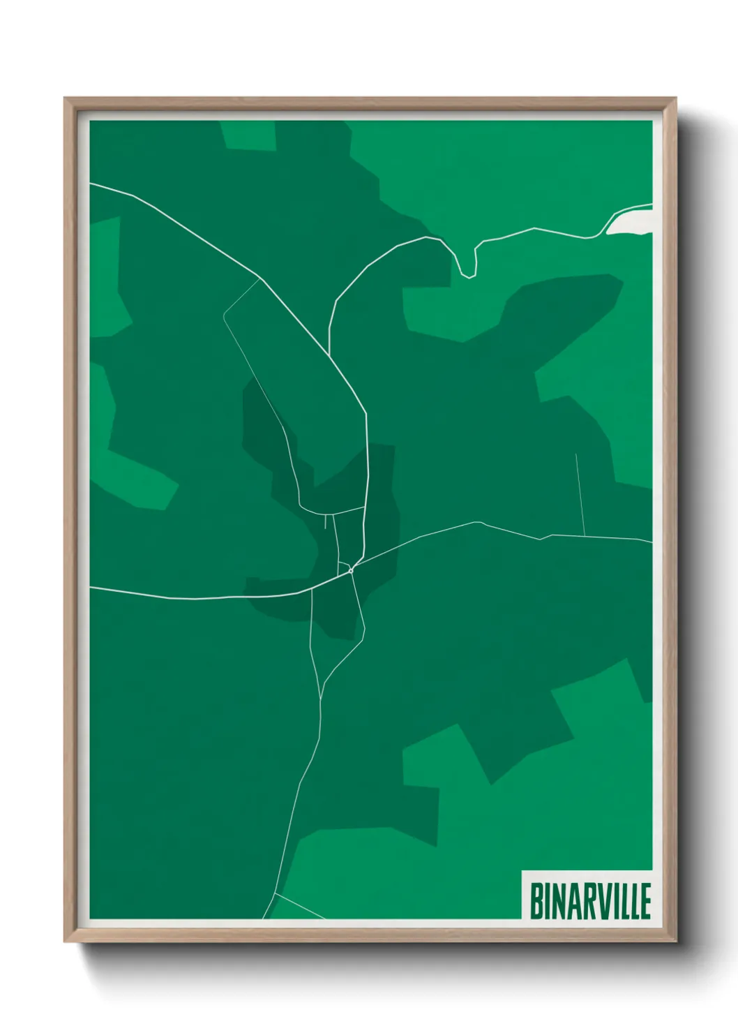 Une affiche de carte sur Binarville