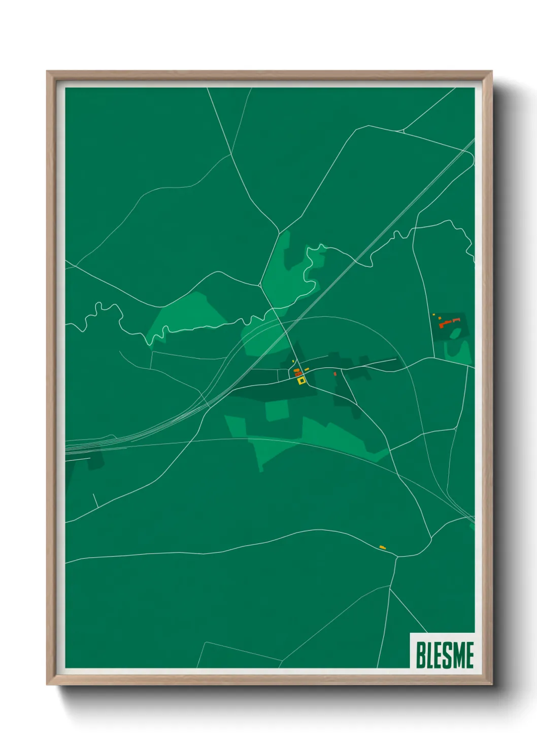 Une affiche de carte sur Blesme