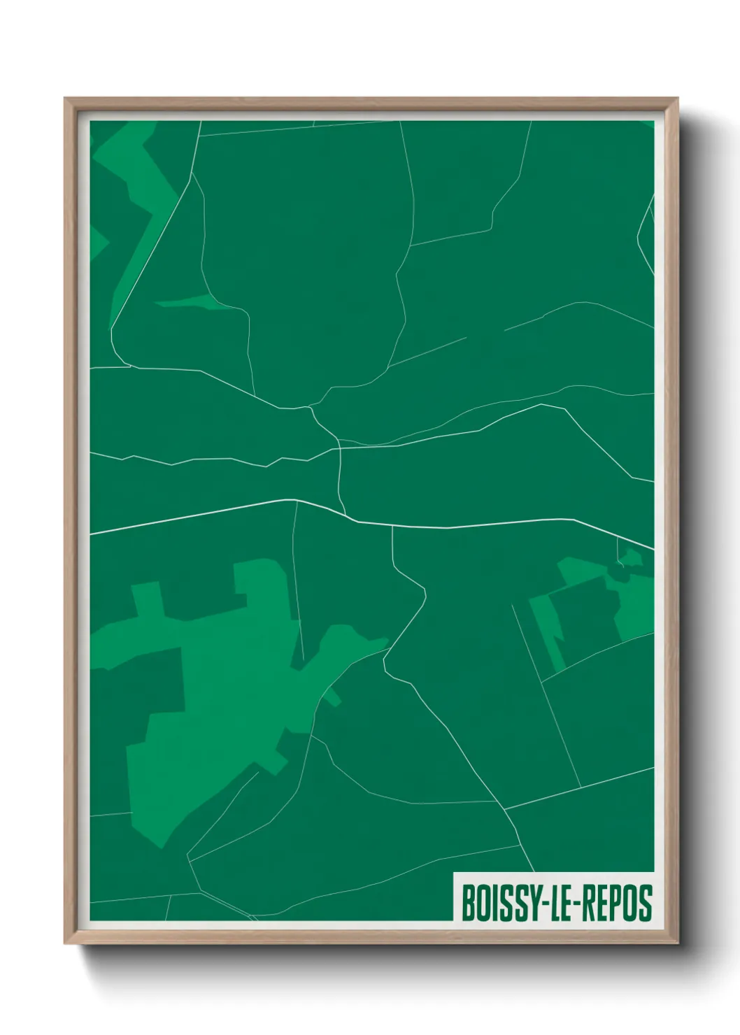 Une affiche de carte sur Boissy-le-Repos