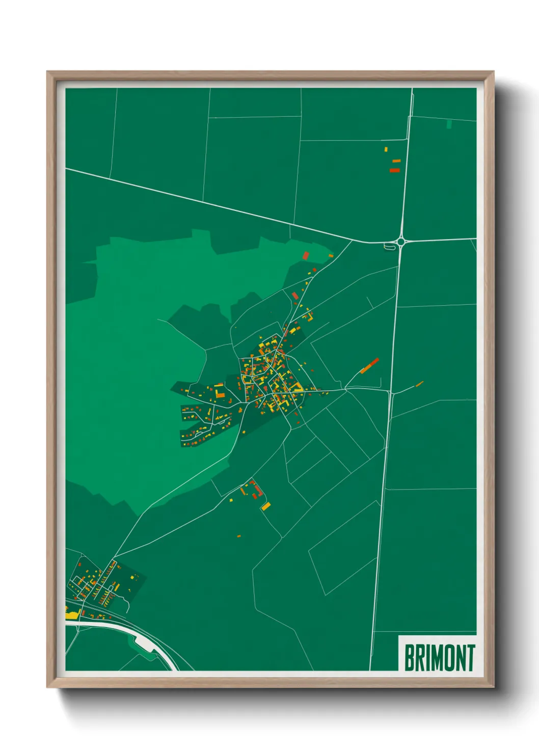Une affiche de carte sur Brimont