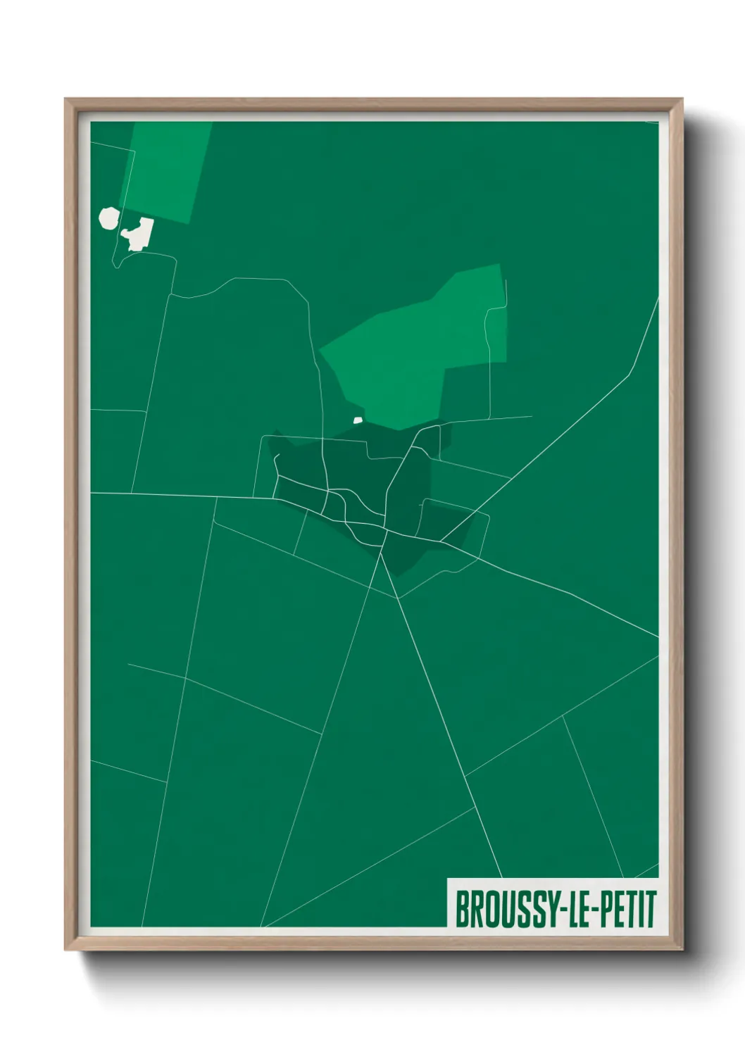 Un poster carteBroussy-le-Petit