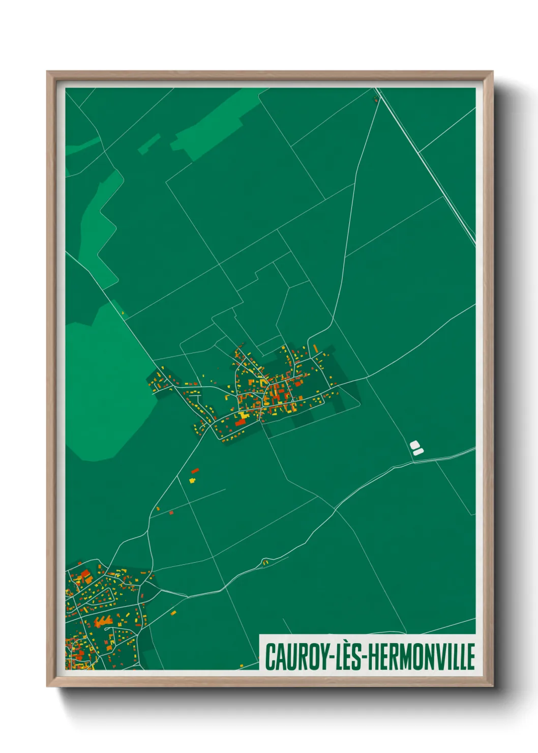 Un poster carteCauroy-lès-Hermonville