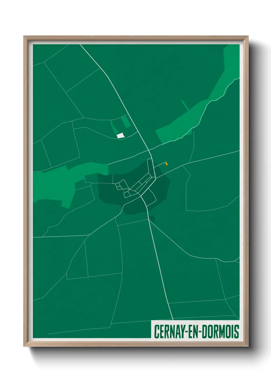 Un poster carteCernay-en-Dormois